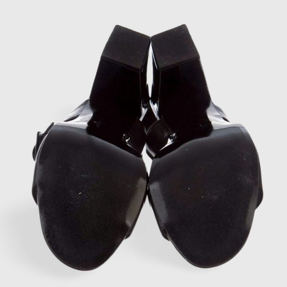 Robert Clergerie Leather Crossover Sandals Heels - Picture 5 of 5